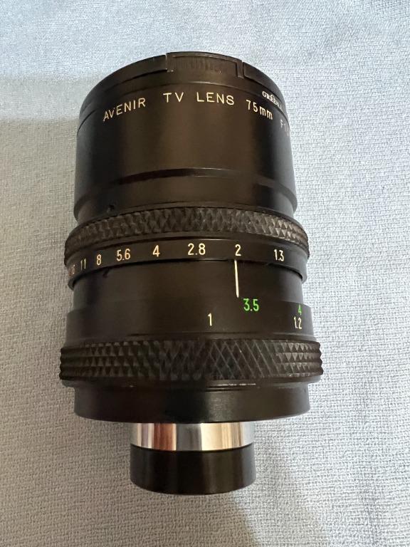 AVENIR TV LENS 75mm F1.3, 攝影器材, 鏡頭及裝備- Carousell