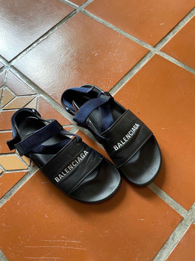 Balenciaga Track Sandals MenS Black for Men