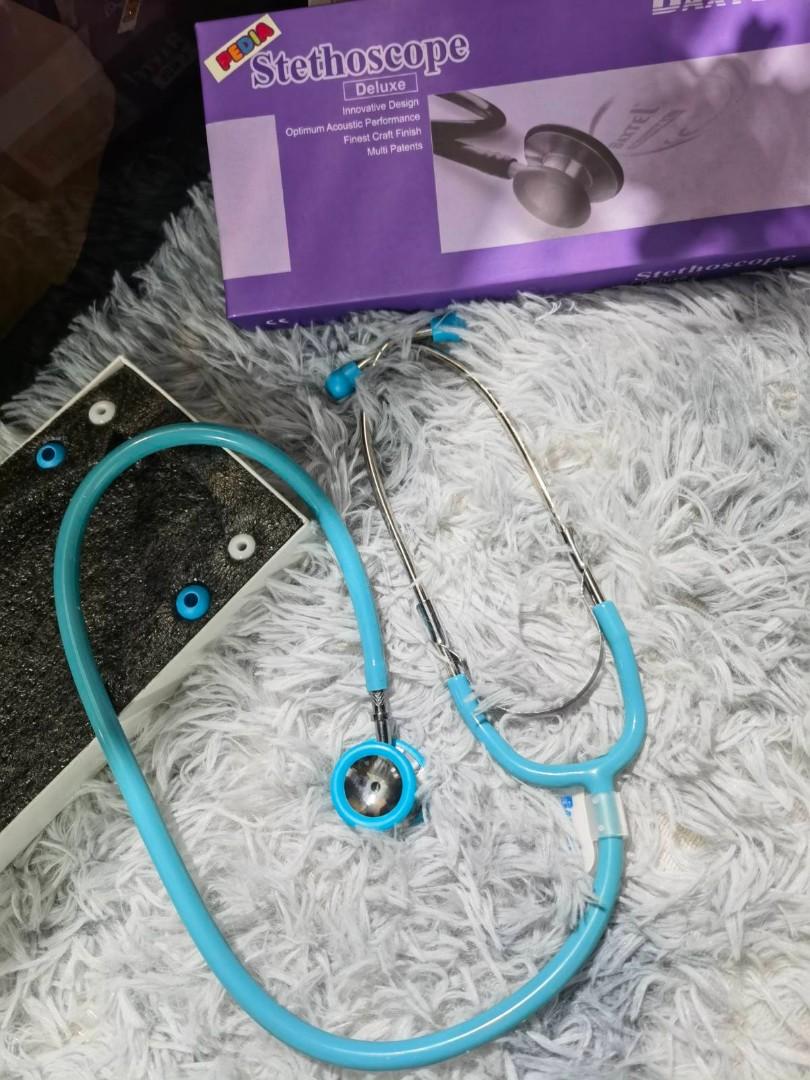 Baxtel Steth Deluxe Pedia (Category: Medical Supplies & Tools) located in Manila. Submitted by medcamp (Listing ID 1169914816, Image 2). Description: Baxtel Stethoscope De luxe Adult & Pedia assorted colors .