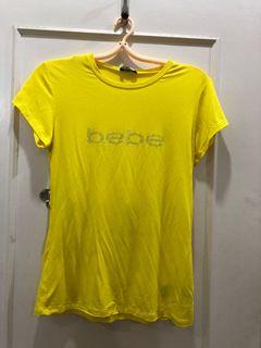 BEBE yellow T-shirt