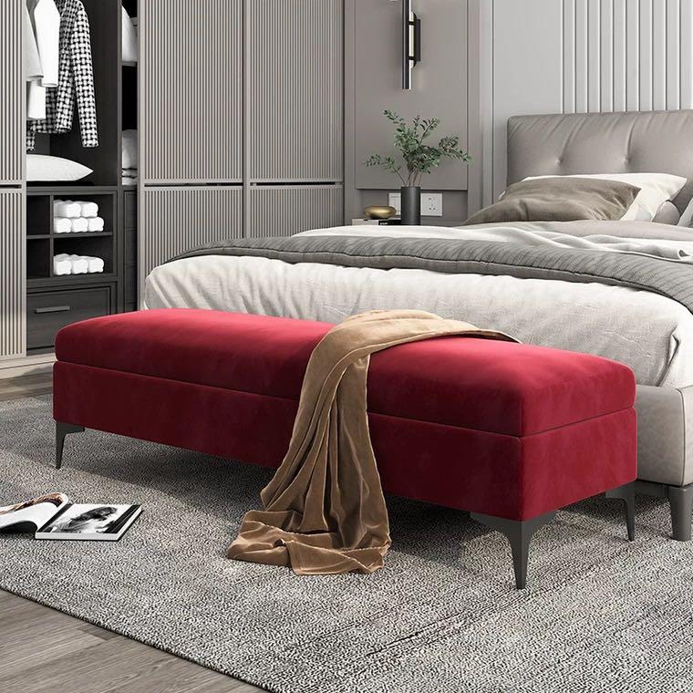 Stool for foot of discount bed