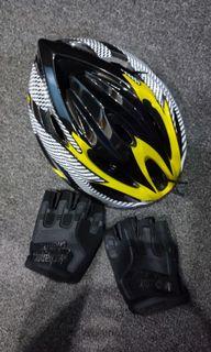Bike Helmet and Gloves