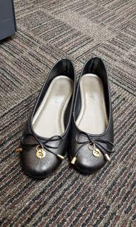 Black Flats Comfy Ballet Ballerina Basic Ribbon Mezzy May