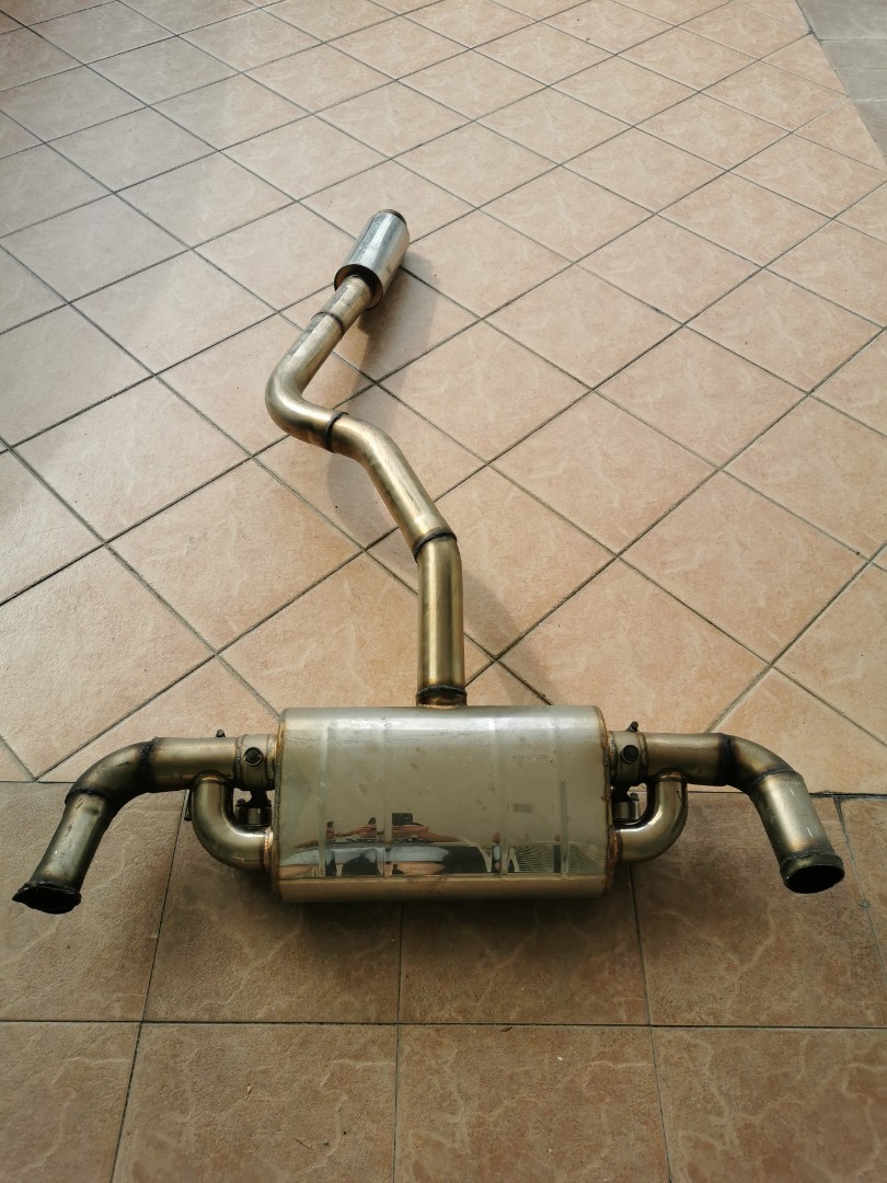 BMW F30 valvetronic exhaust On Off remote control mid pipe and rear