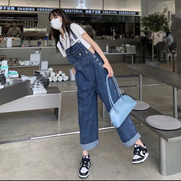 brand new denim overalls, Women's 