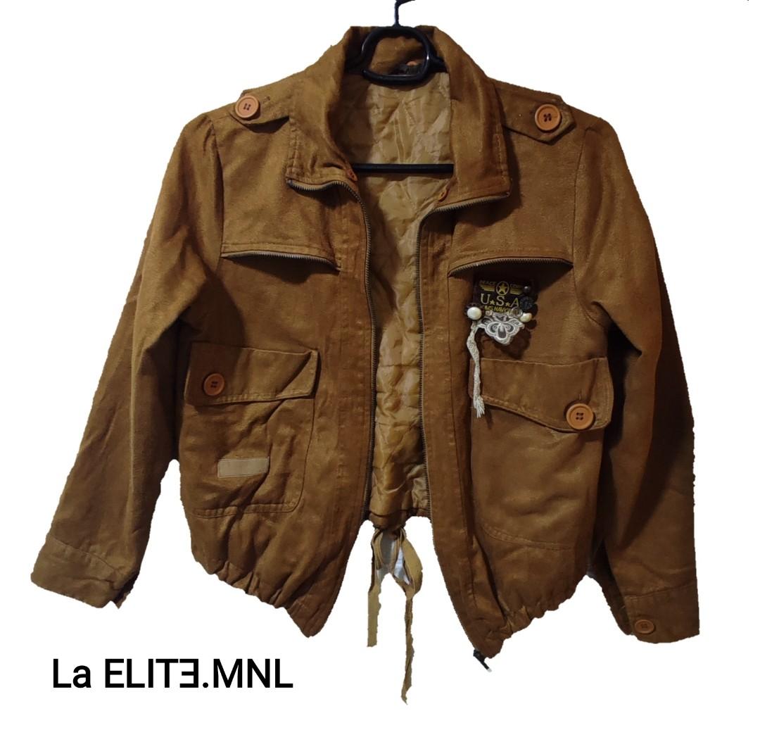 Brown Jacket, Women's Fashion, Coats, Jackets and Outerwear on Carousell