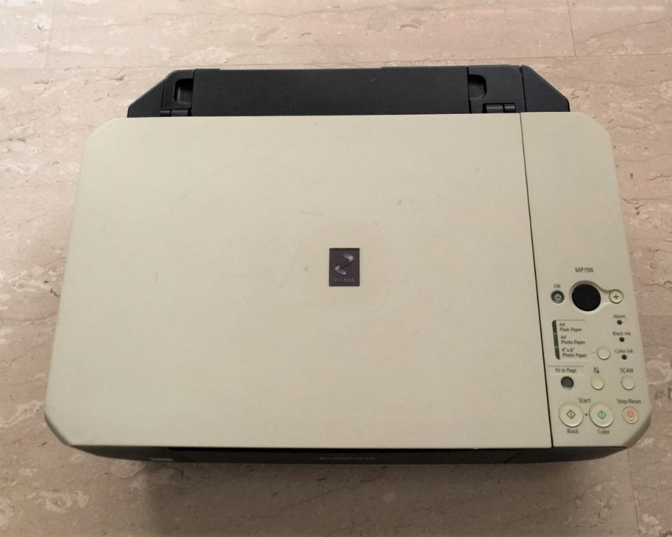 Canon Pixma MP198 Printer/Scanner/Photo Printer, Computers & Tech ...
