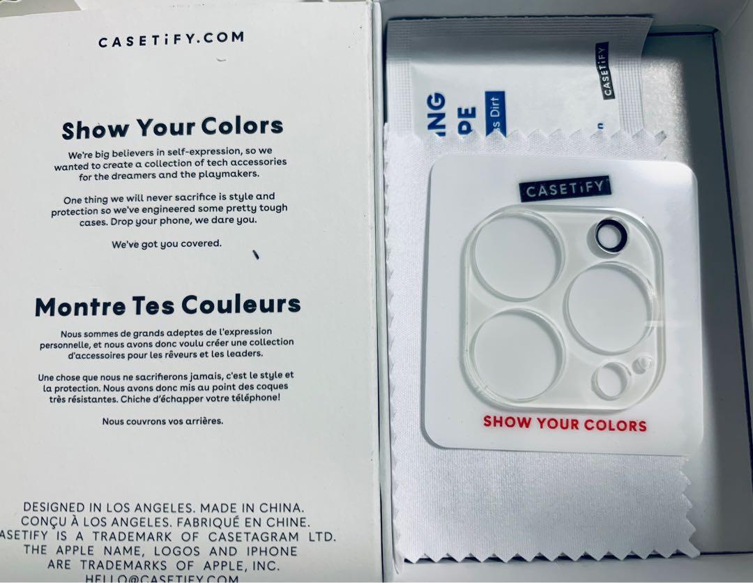 casetify lens protector for iPhone 13 pro / 13 pro max, 手提電話, 電話＆平板電腦配件
