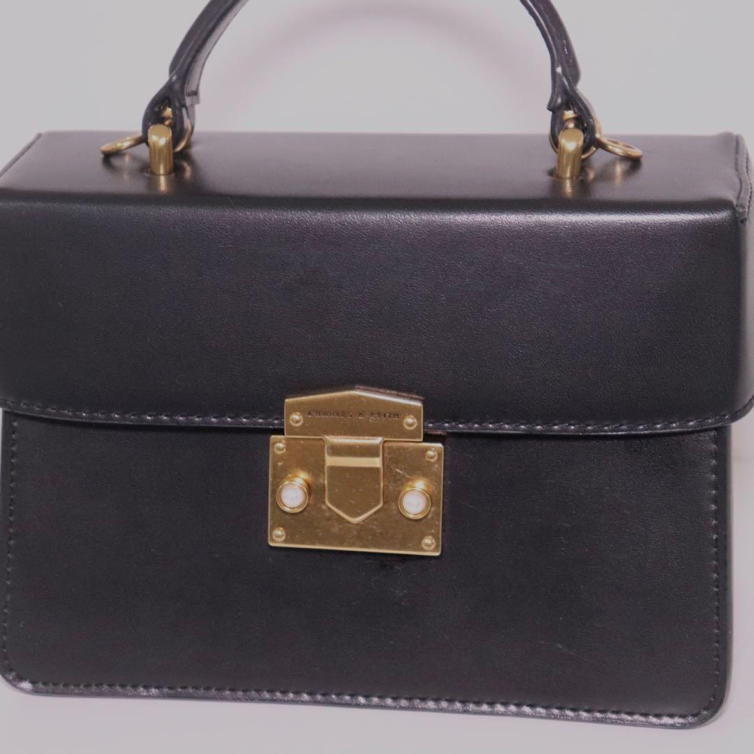 Classic push lock hot sale top handle bag