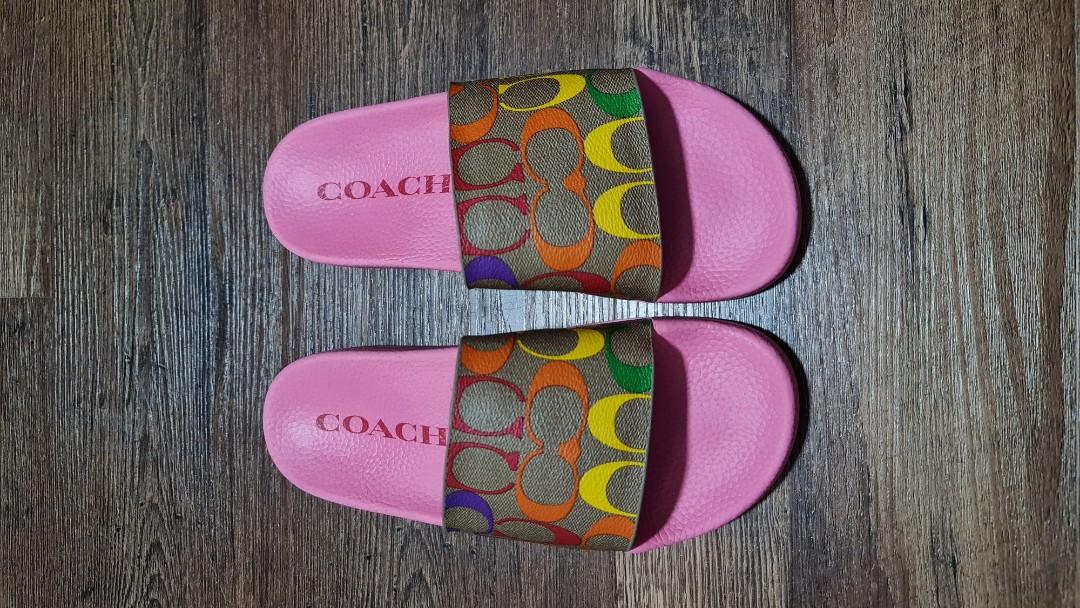 Coach rainbow deals slides