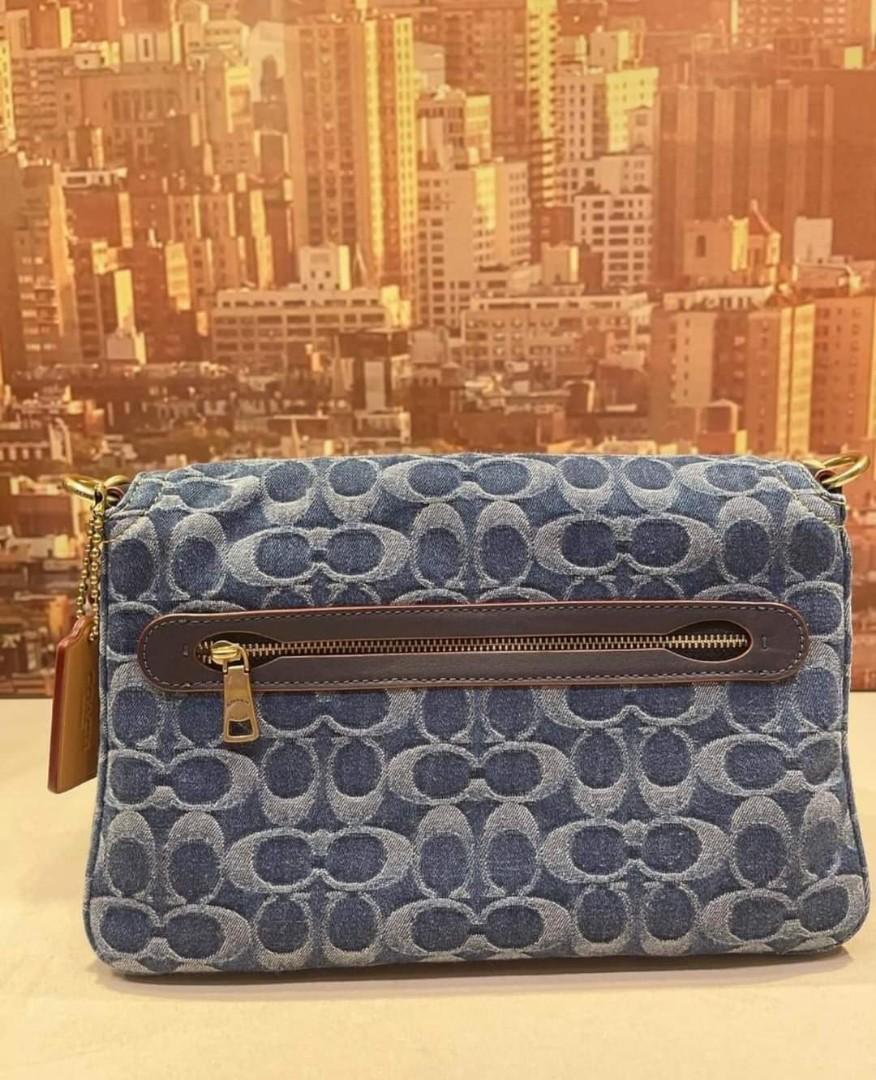 Coach Soft Tabby in Signature Jacquard Denim, Women's Fashion, Bags