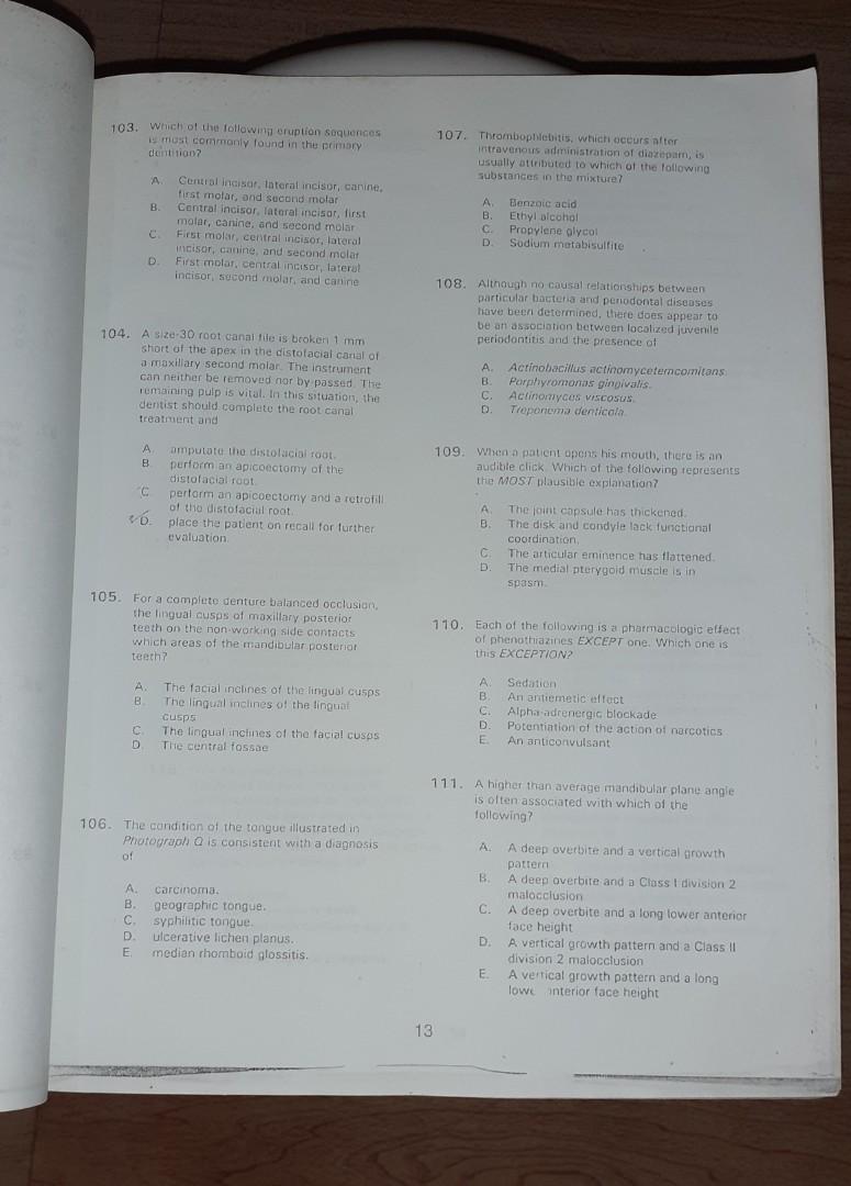 Dentistry Board Exam Reviewer 1995 Reprint, Hobbies & Toys, Books