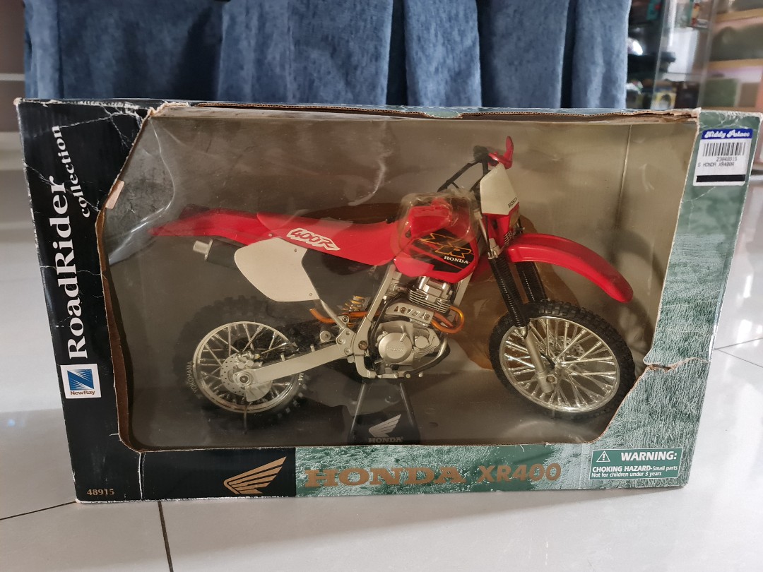 Die Cast Rare 1:6 Scale Honda XR400R Motorcycle Toy Model in its 