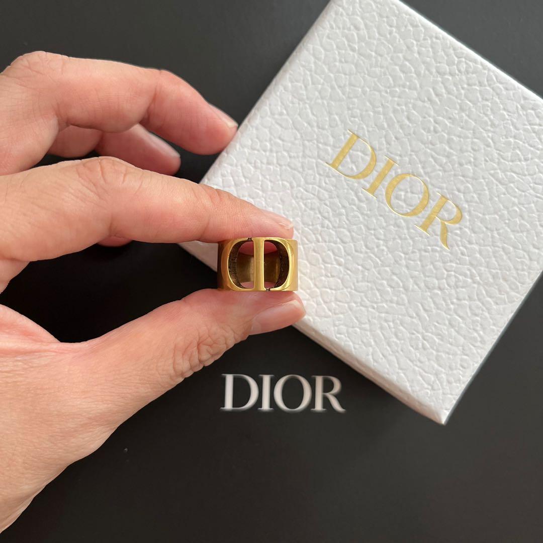 Christian Dior Gold CD Ring Size L  LuxuryPromise