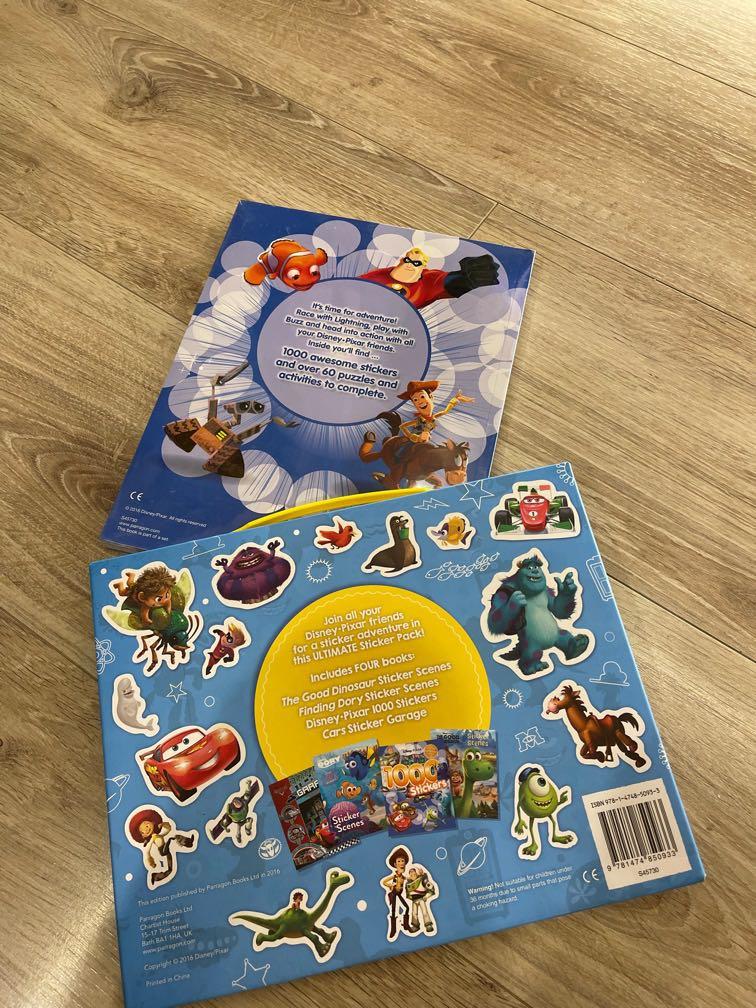 Disney PIXAR Sticker Pack, 興趣及遊戲, 書本 & 文具, 小朋友書 - Carousell