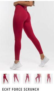 Echt Scrunch crimson leggings