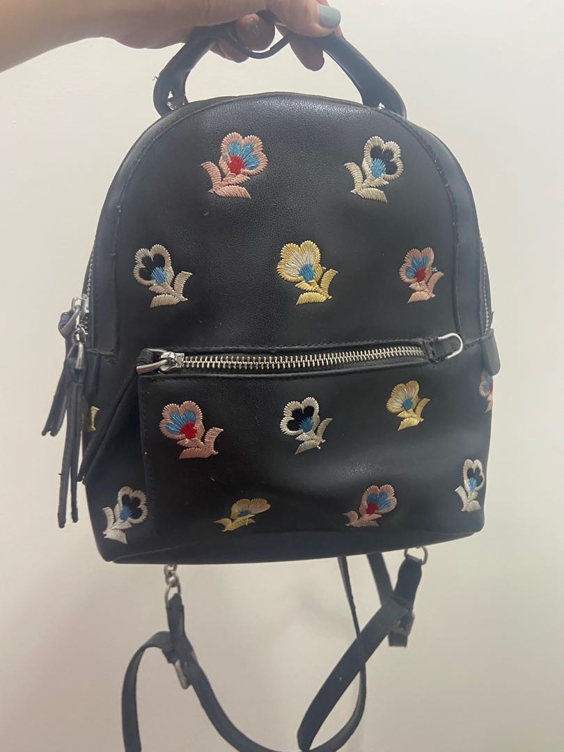 Embroidered backpack, Women's Fashion, Bags & Wallets, Backpacks on