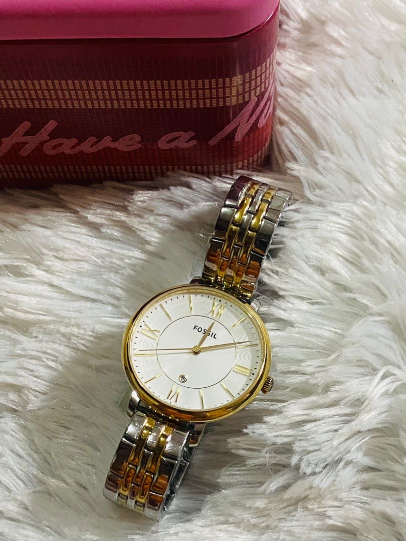 Fossil Jacqueline Two Tone, Women's Fashion, Watches & Accessories