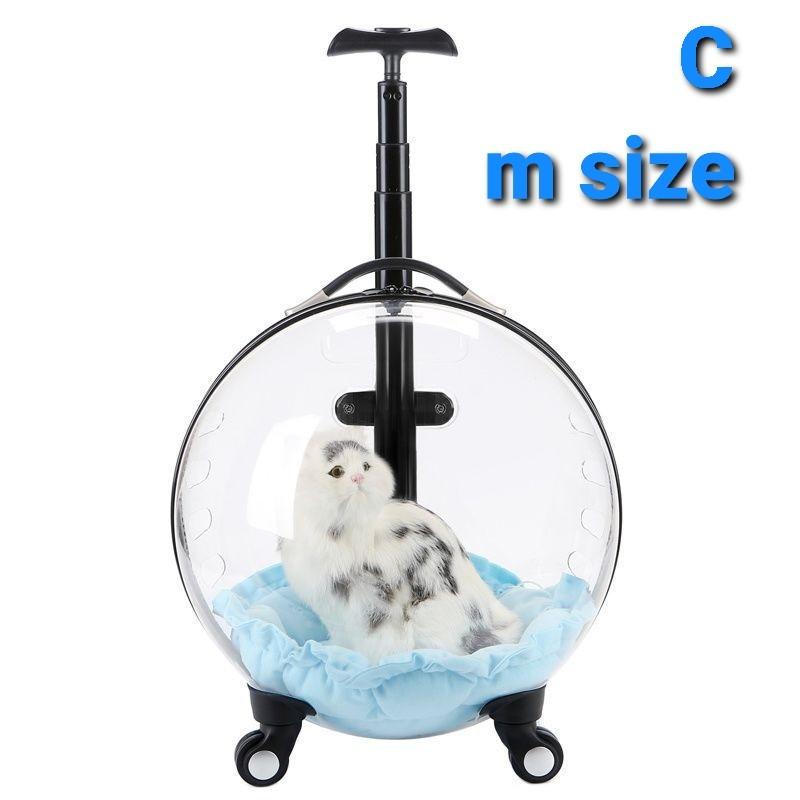 FREE POST to West Malaysia only / Pre Order +-10 days* Pet Trolley  Transparent Case Carrier (price for EACH) shown as per sample photos. Free  delivery is applied for this item., Pet