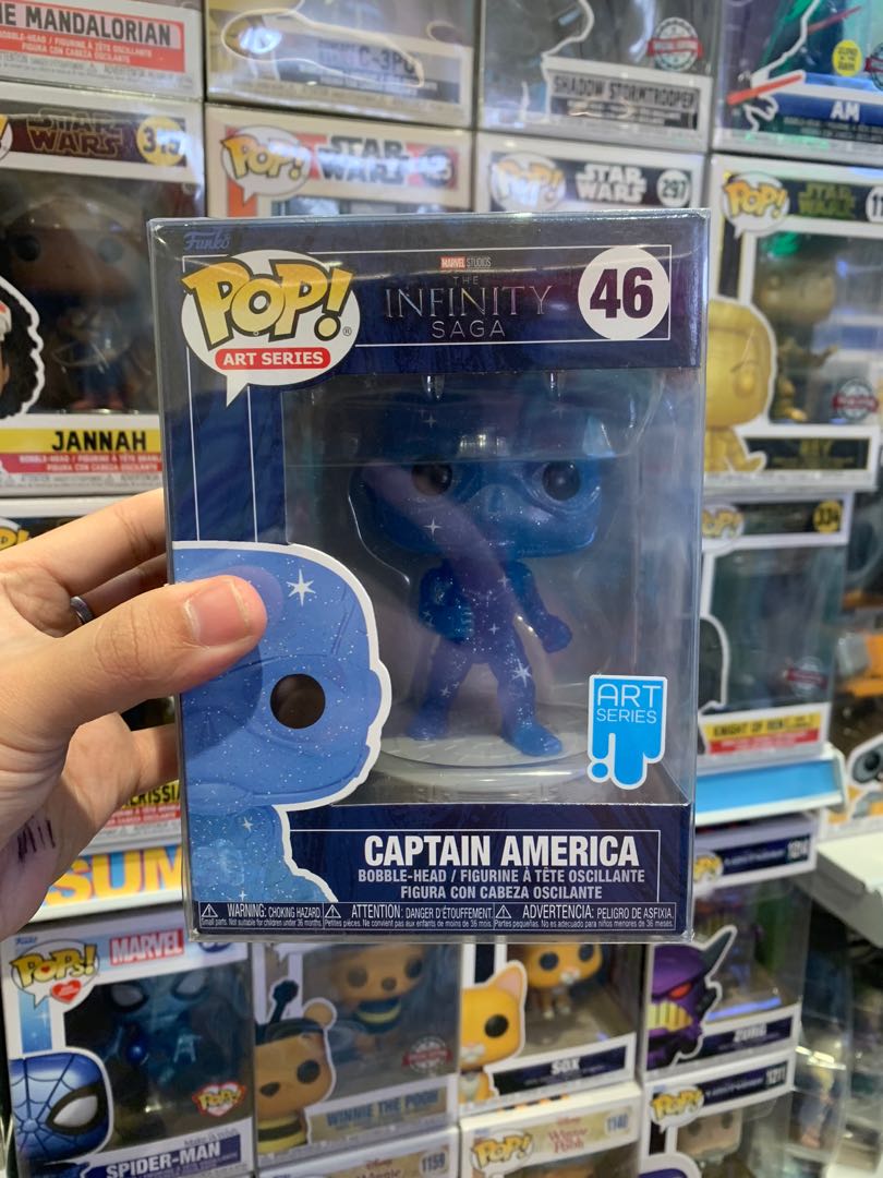 Funko Avengers POP Captain America Blue Artist Figure