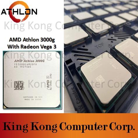 Gaming System Unit AMD Athlon 3000G [Used] (Category: Desktops) located in Mandaluyong City. Submitted by kingkongcomputercorp (Listing ID 1167299389, Image 2). Description: Thank you for visiting the King Kong Computer Corp., Carousell store.😉 AMD 3000G has a built-in 2GB graphics card suitable for low-spec games, simple photo editing, and office work, so you can use it right away without purchasing a separate graphics card. CPU Specification: 