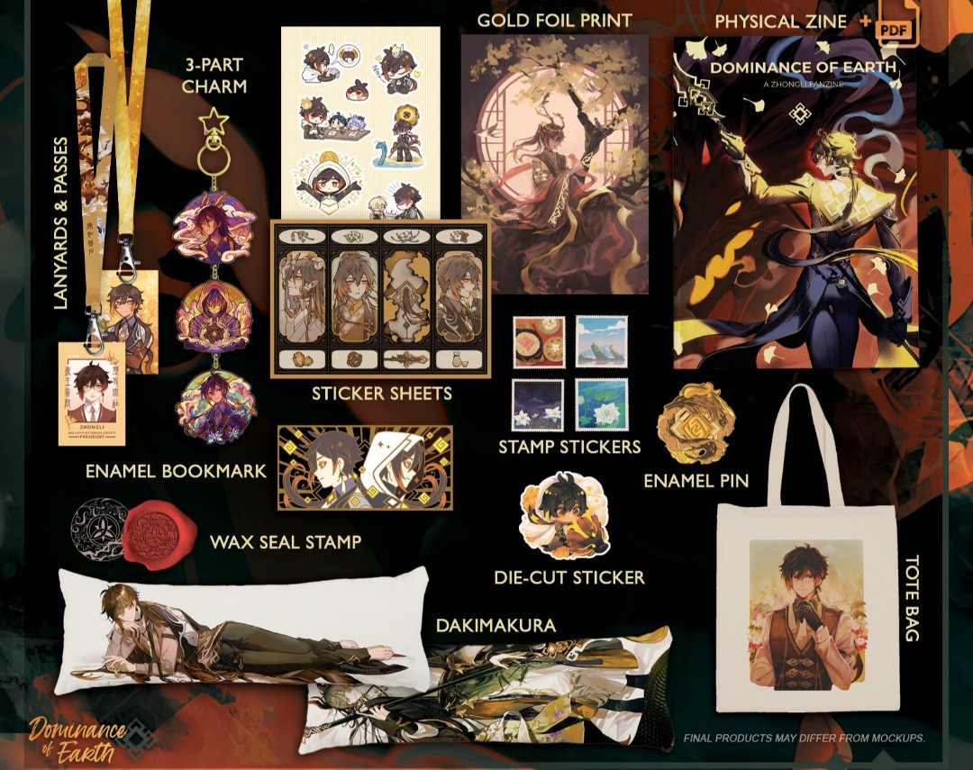 genshin impact zhongli zine pre order po hobbies toys memorabilia collectibles fan merchandise on carousell