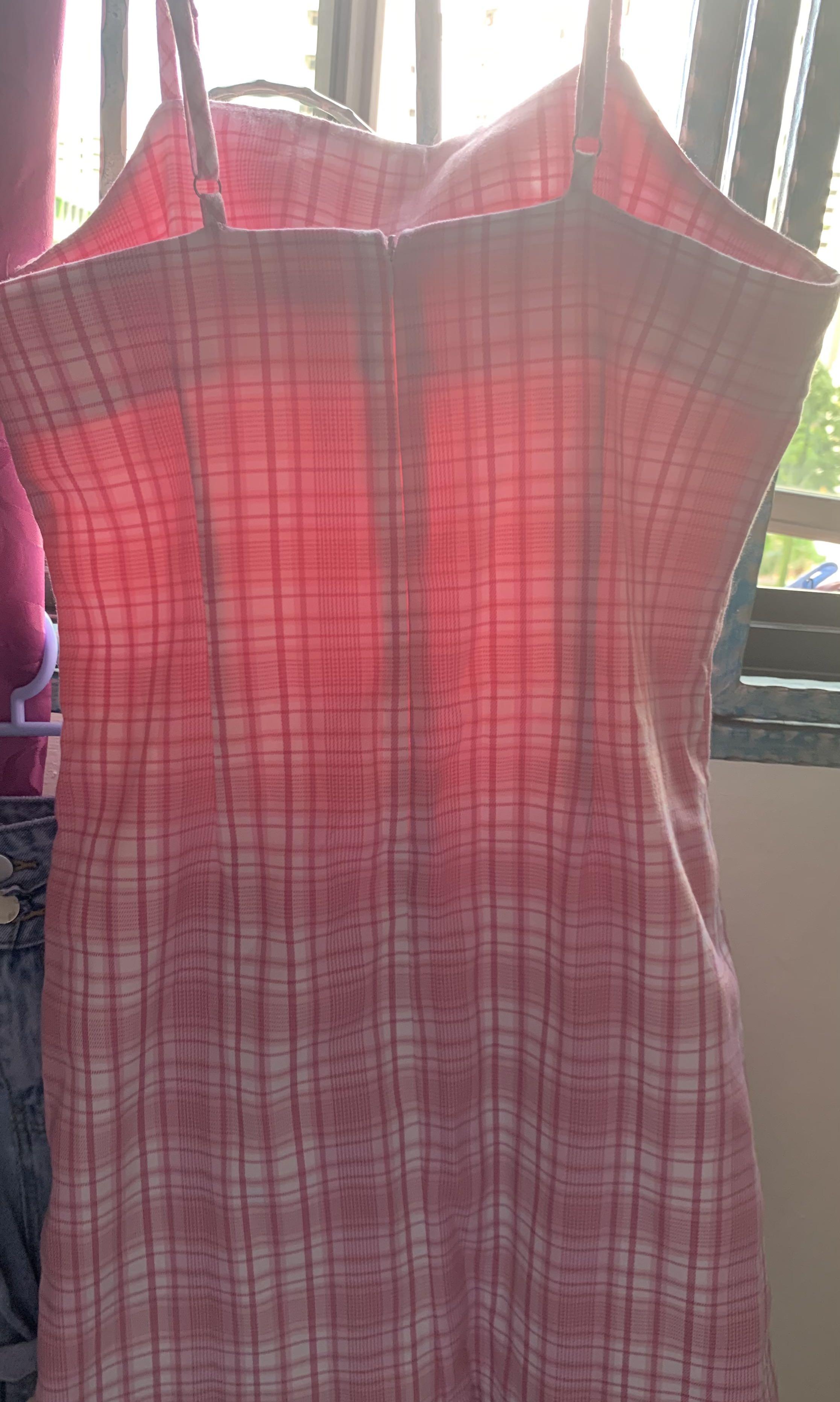 Gingham plaid dress hot sale