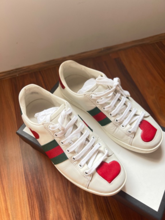 Gucci heart shop ace sneakers