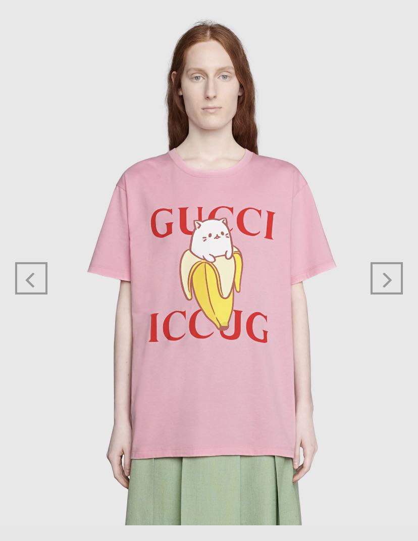 Gucci pink t shirt discount
