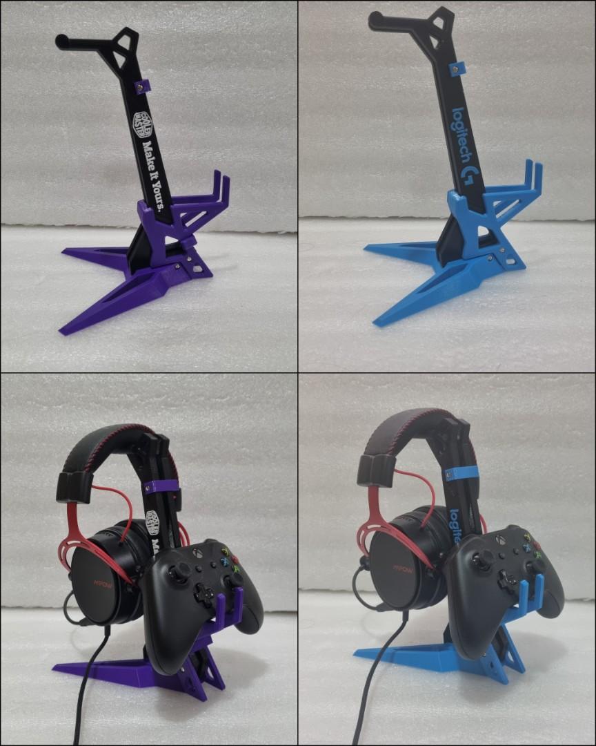 Headset & Controller Stand (3D Printed), Video Gaming, Gaming