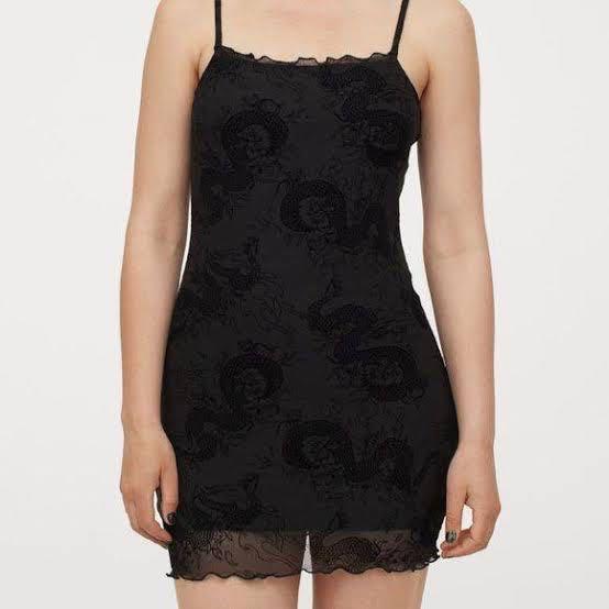 H\u0026M Bodycon Dress with dragon design, Women's Fashion, Dresses \u0026 Sets,  Dresses on Carousell
