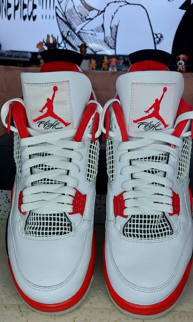 fire red 4s size 10.5