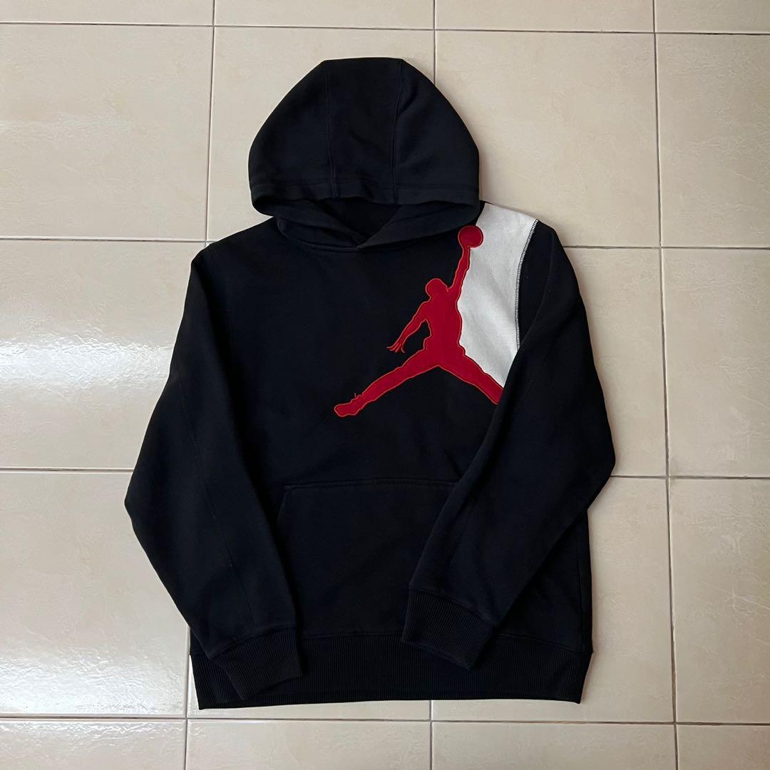Black and online red jordan hoodie