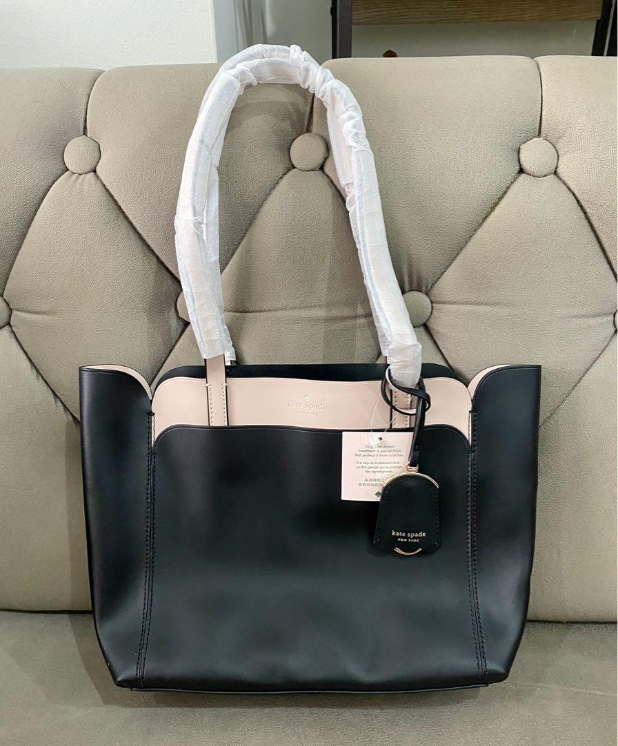 Magnolia street small double sales pocket top zip tote