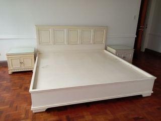 King Size Bedframe with 2 side tables