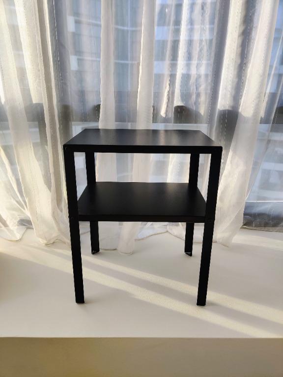 IKEA KNARREVIK Bedside table, black, 37x28 cm, Furniture & Home Living