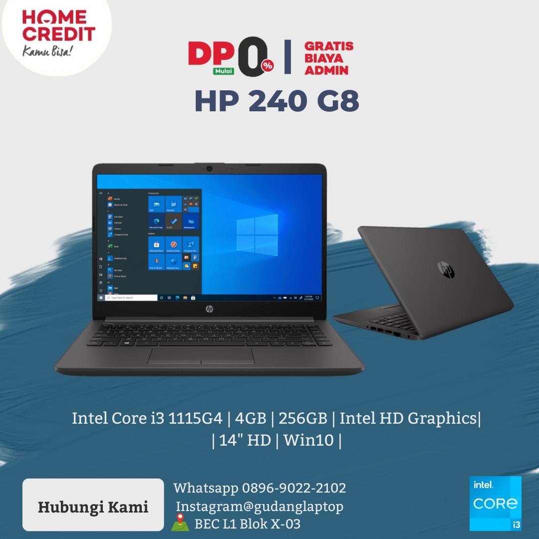 Laptop HP 240 G8 Intel Core i3 1115G4, Elektronik, Komputer, Laptop di