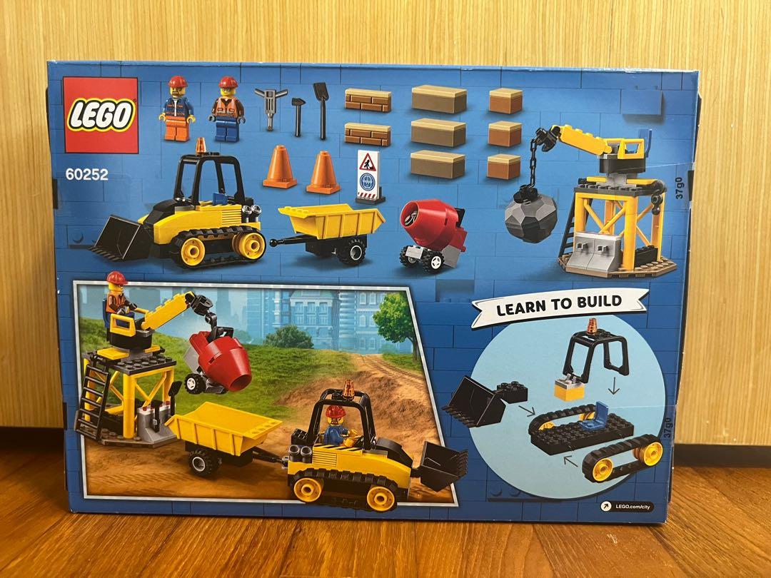 LEGO City Construction Bulldozer 60252 Toy Construction Set, Cool Building  Set for Kids (126 Pieces)