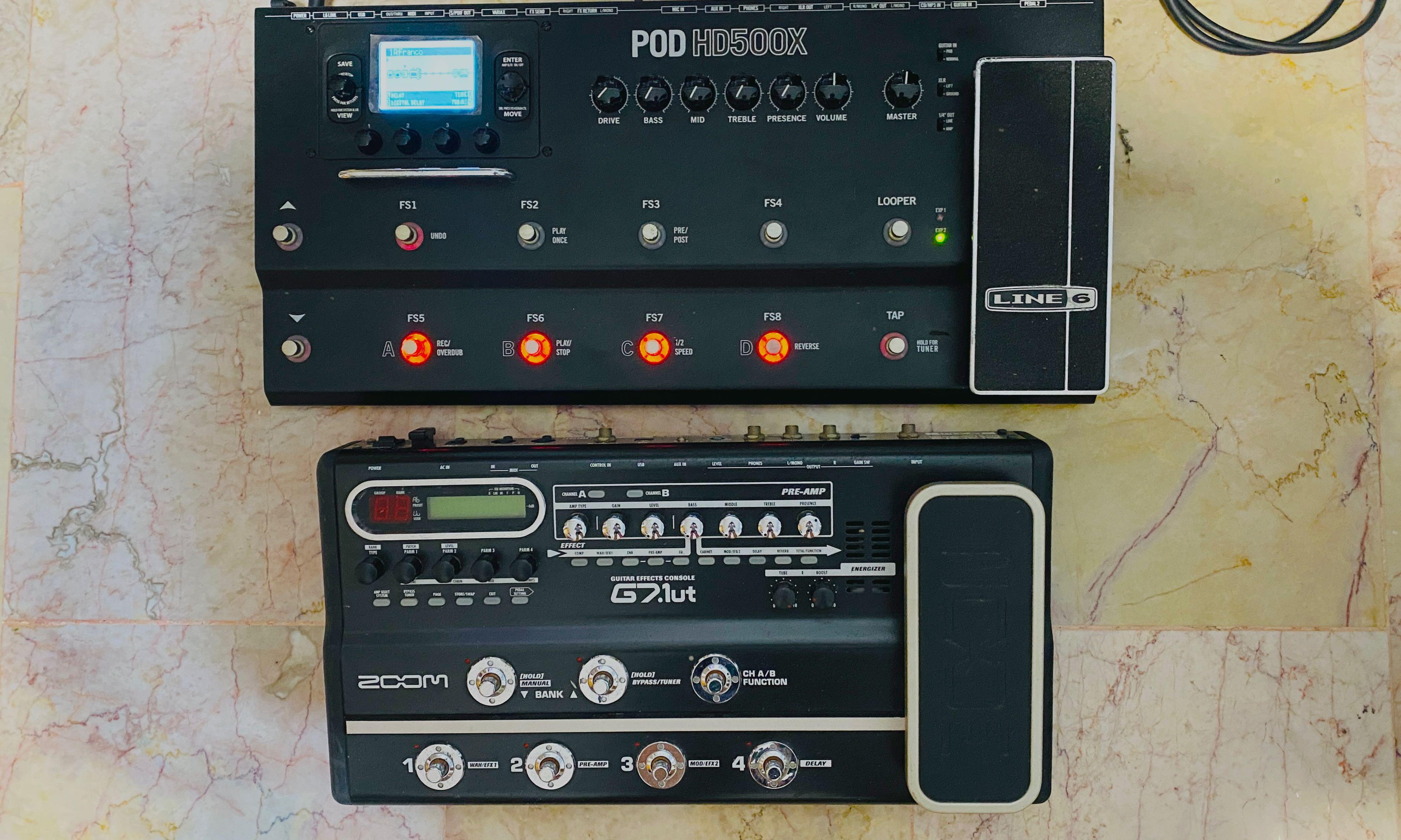Line 6 PODHD500X Zoom G7.1ut, Hobbies & Toys, Music & Media, Accessories on Carousell