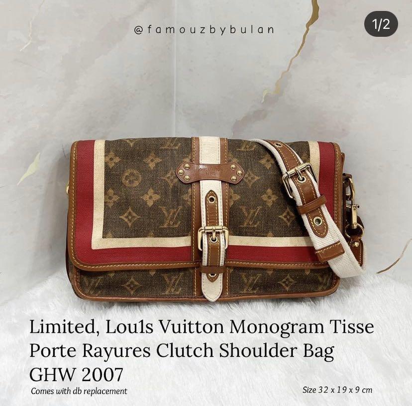 Louis Vuitton Monogram Tisse Porte rayures