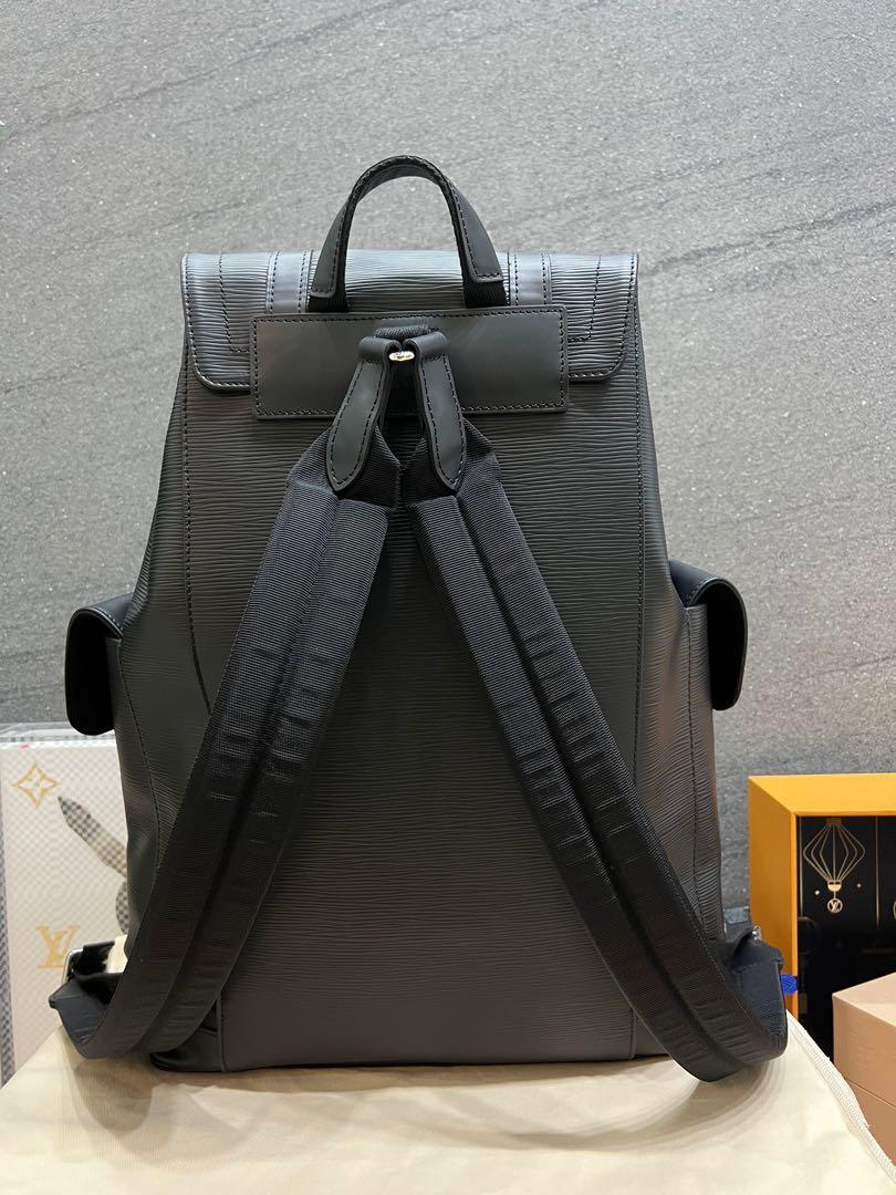 Louis Vuitton Christopher MM Noir Backpack Epi Leather, Luxury, Bags &  Wallets on Carousell