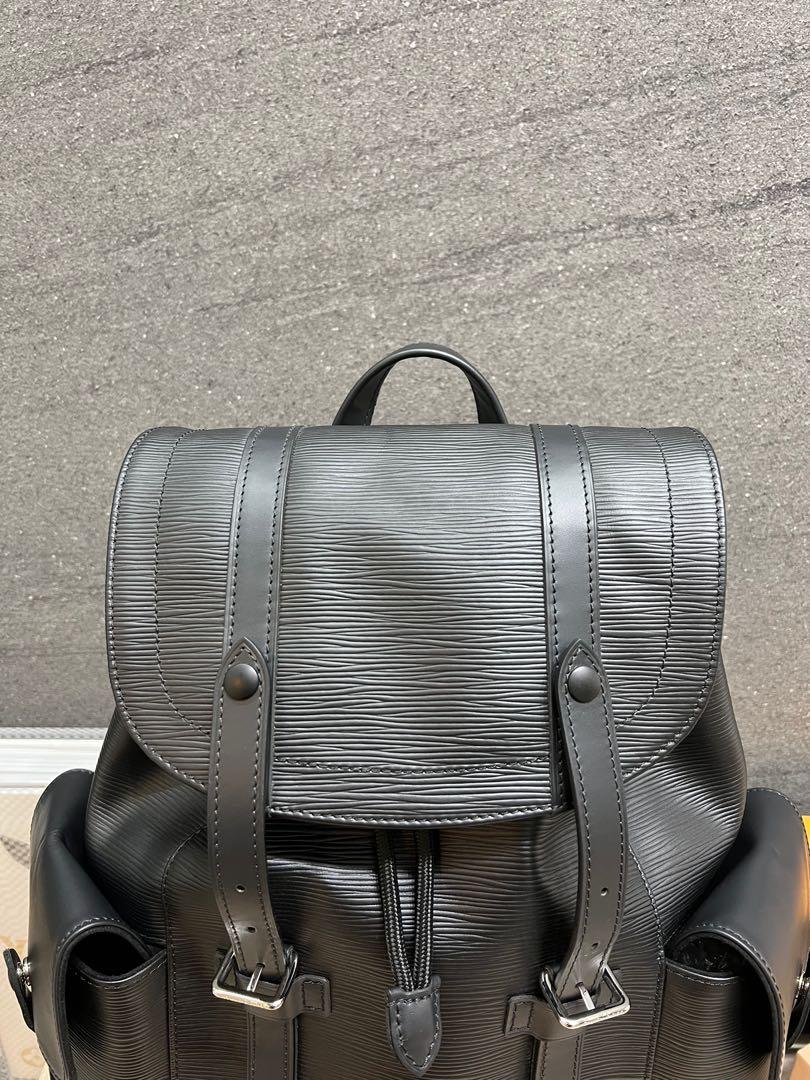 Louis Vuitton Black EPI Leather Christopher Backpack – Savonches