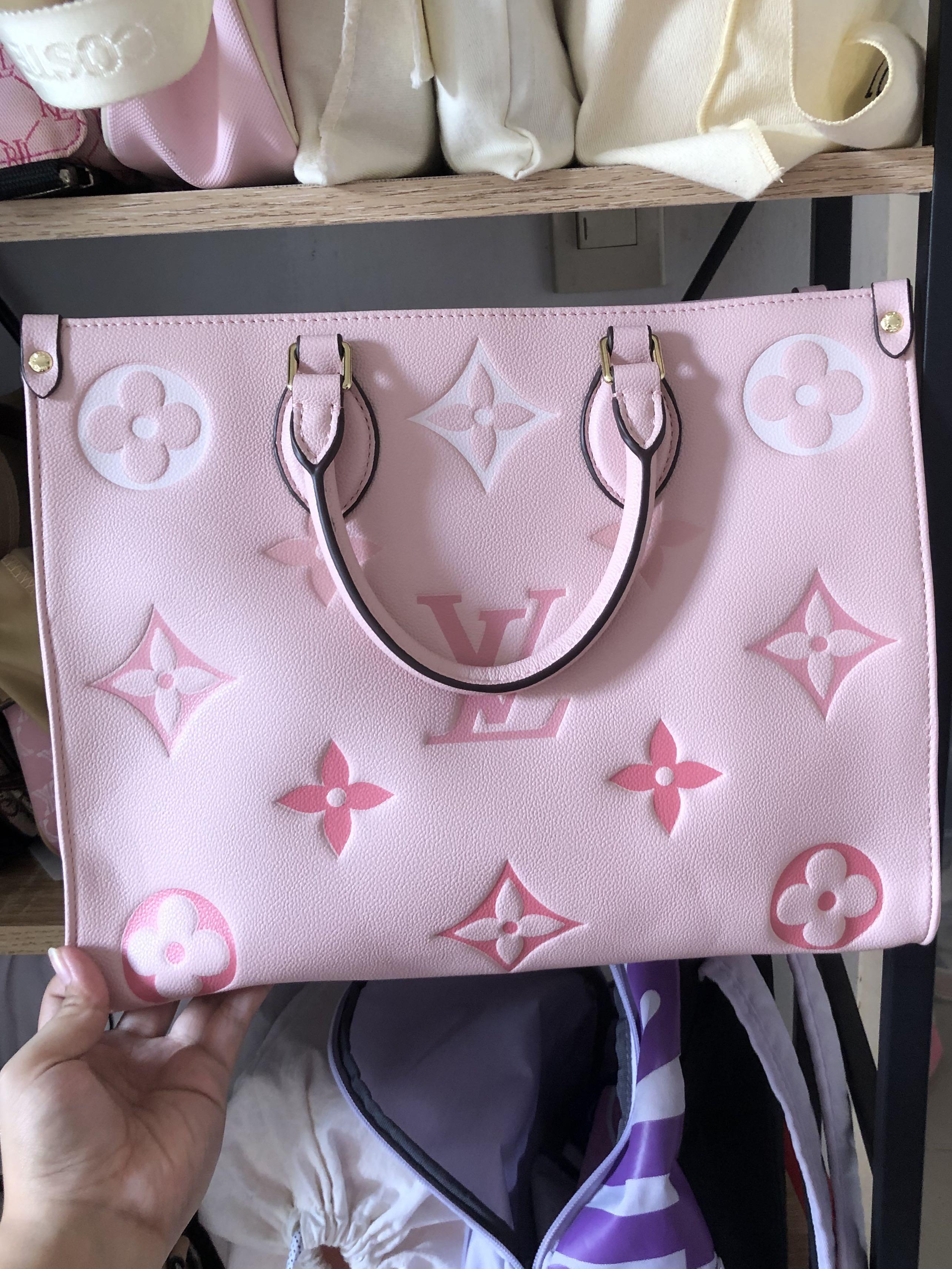 louis vuitton on the go mm pink