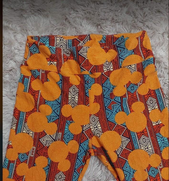 LULAROE MICKEY MOUSE LEGGINGS, Women's Fashion, Bottoms, Other Bottoms on  Carousell