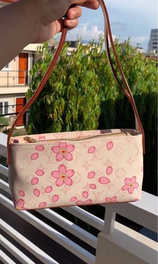 Lv Takashi Murakami Cherry Blossoms Shoulder/HandBag, Luxury, Bags