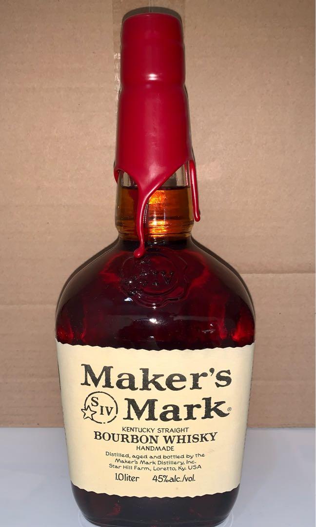 Makers Mark 1 liter, Food & Drinks, Alcoholic Beverages on Carousell