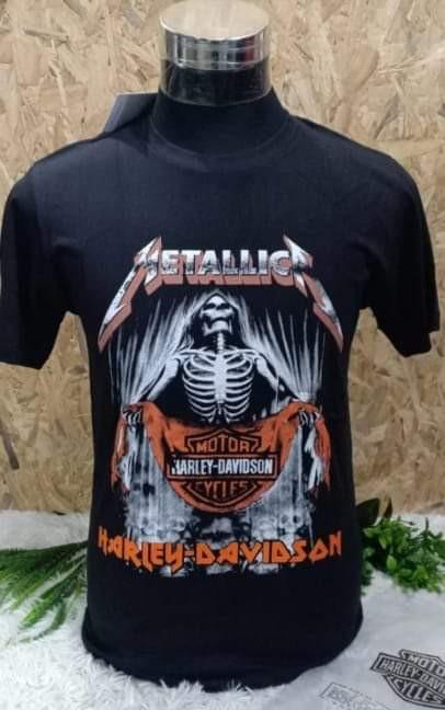 Metallica x Harley Davidson Men s Fashion Tops Sets Tshirts
