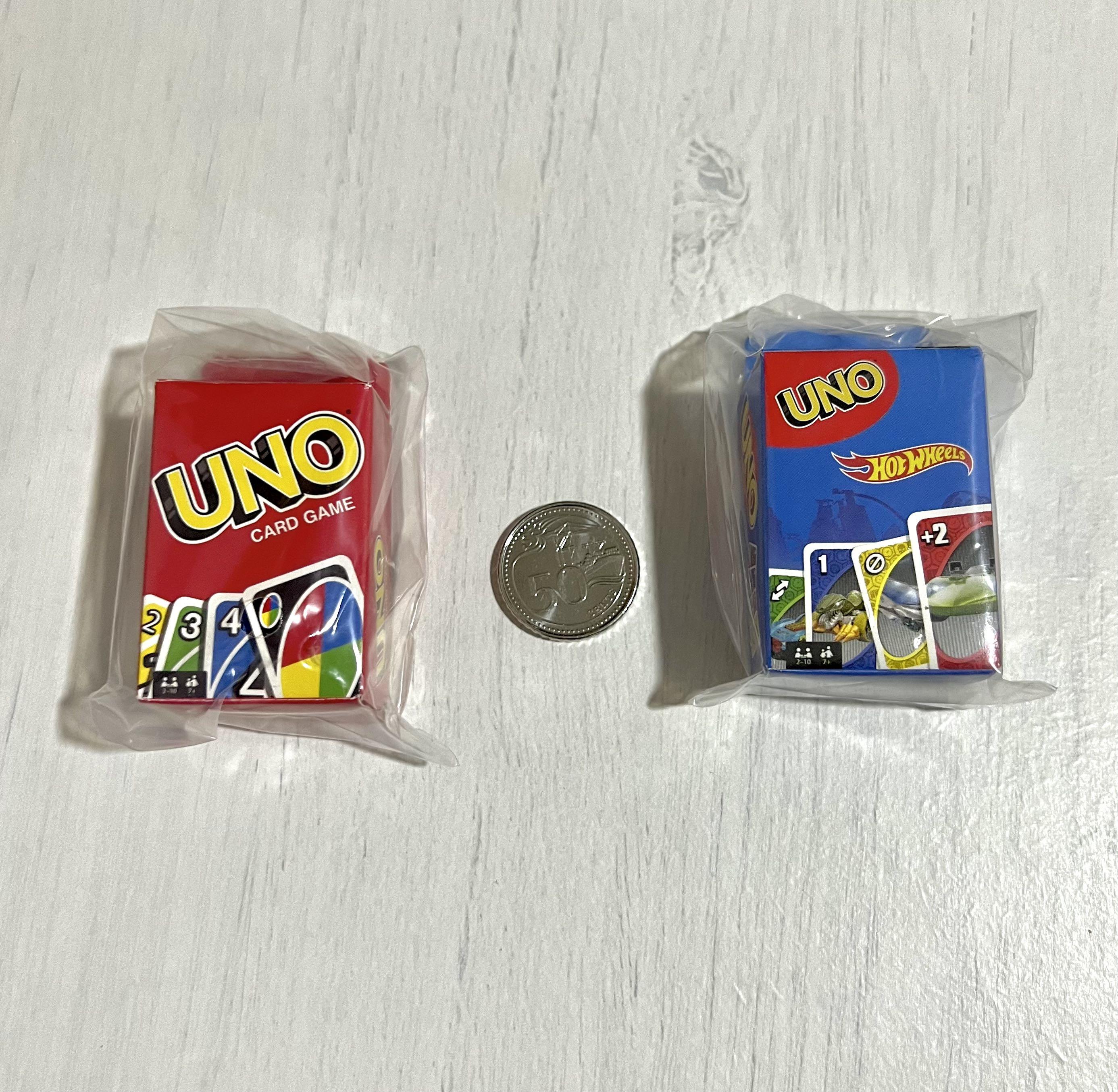 Mini Tiny Uno Cards Hot wheels Miniature Authentic