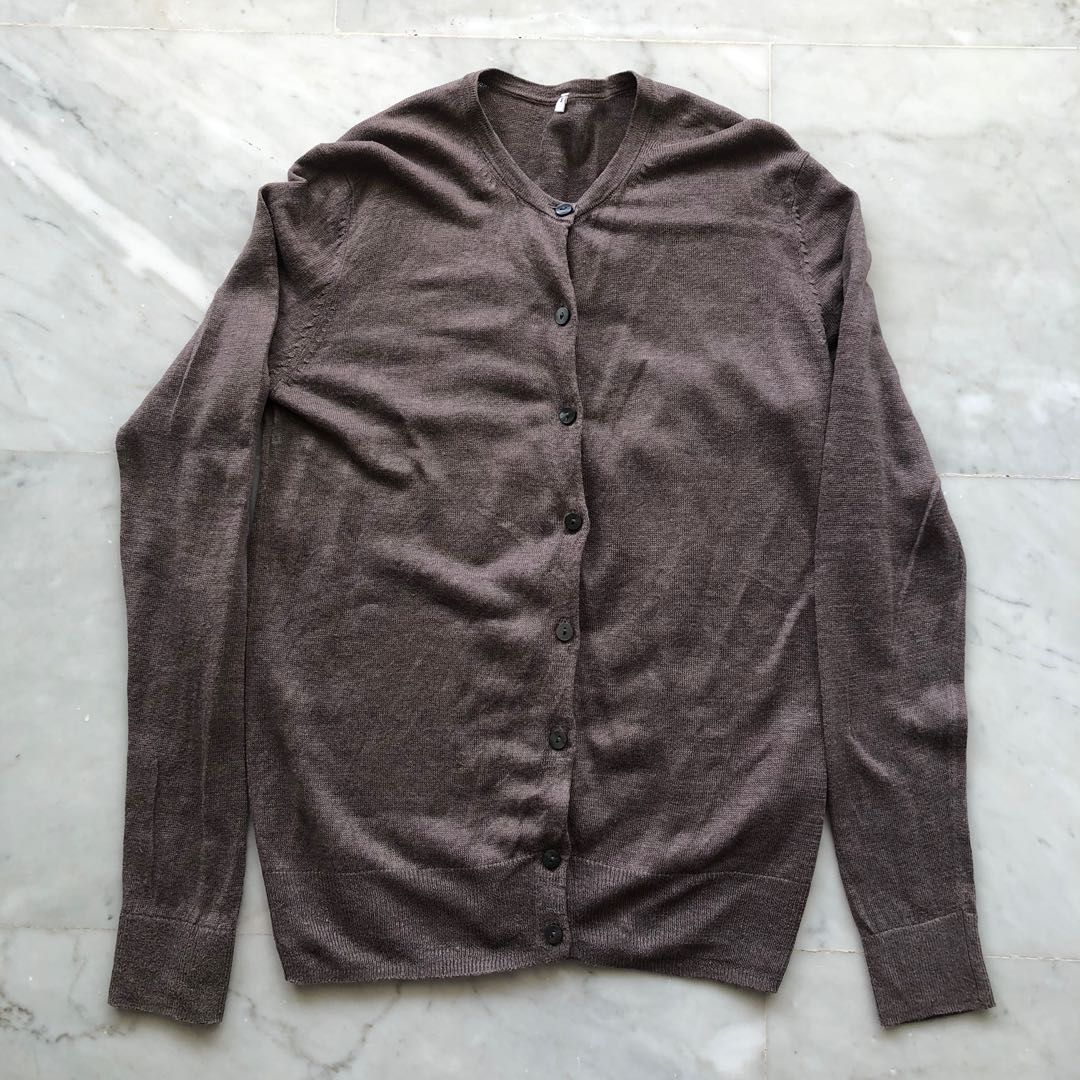 Muji linen cardigan online