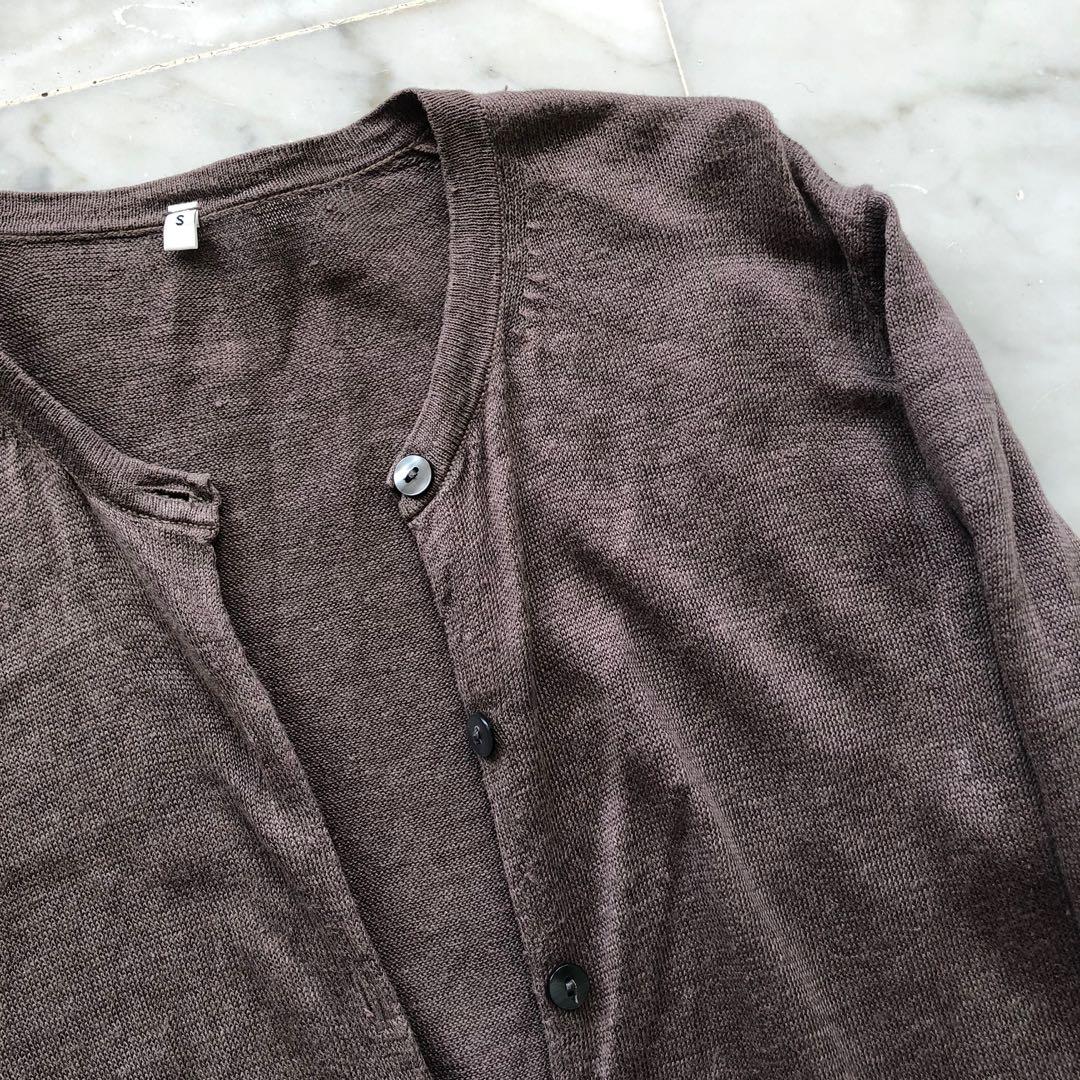 Muji linen cardigan 2025